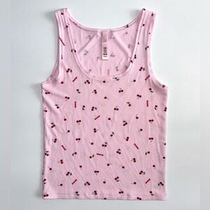 Skims Cherry Print Soft Lounge Tank